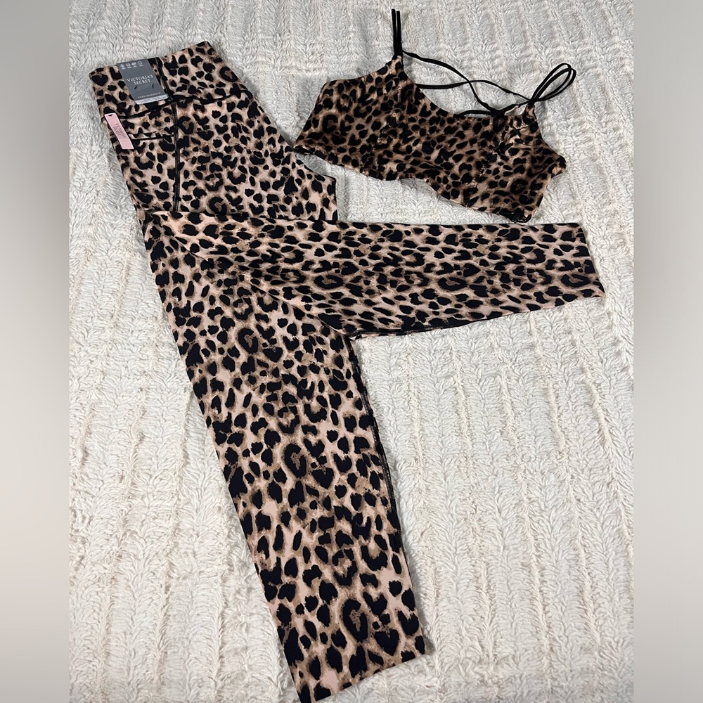 Victoria’s Secret Performance Yoga Pants & Sports Bra 2pc Outfit Set NWT